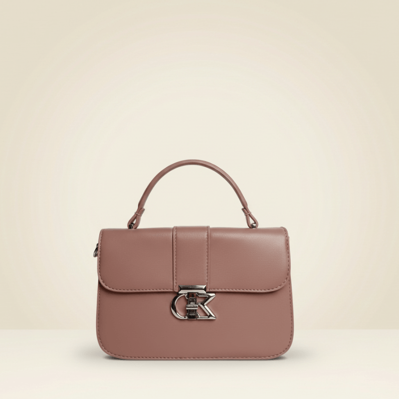 Handbag Modern Chic Black Top-Handle Bag SC_127
