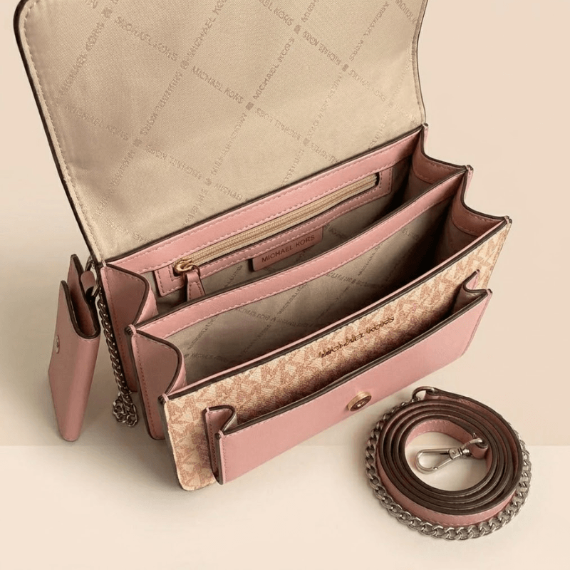 Monogram Ladies Crossbody Bag Matching Pouch SC-148