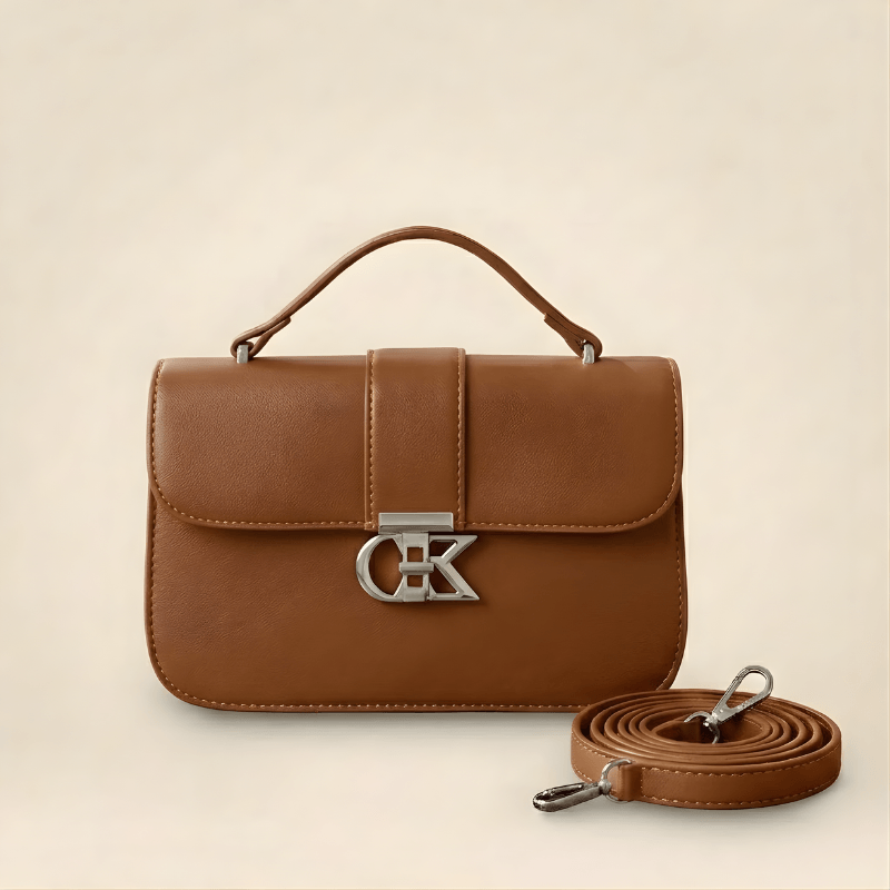 Luxury Minimalist Ladies Handbag Metallic Logo Clasp SC-127