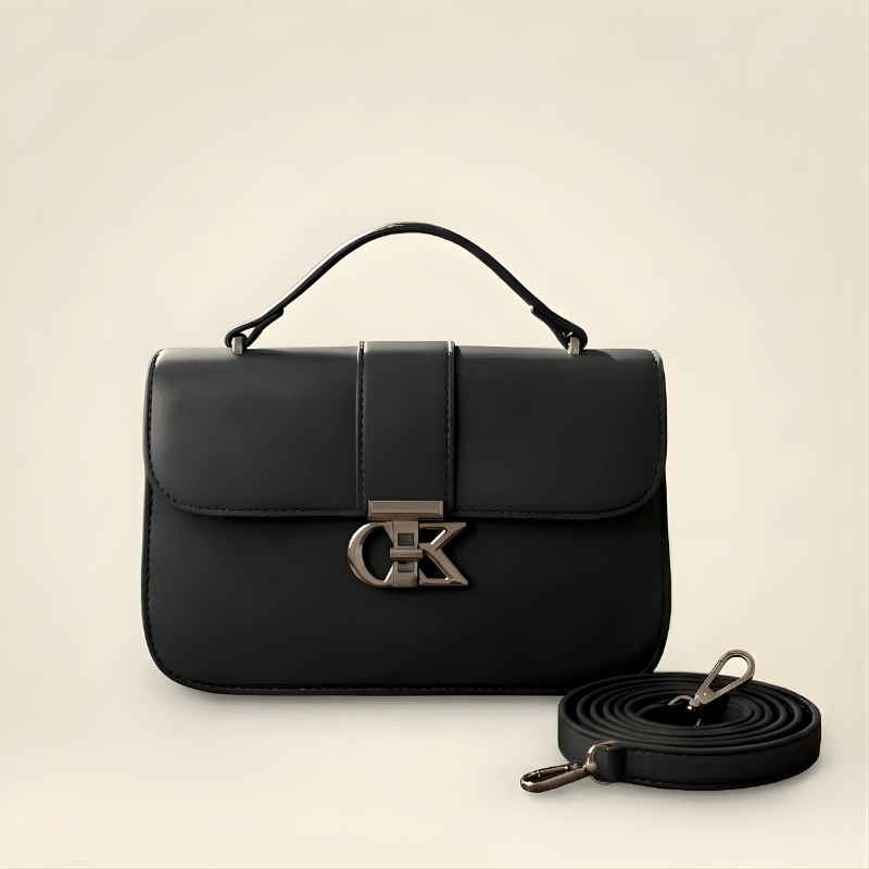 Luxury Minimalist Ladies Handbag Metallic Logo Clasp SC-127