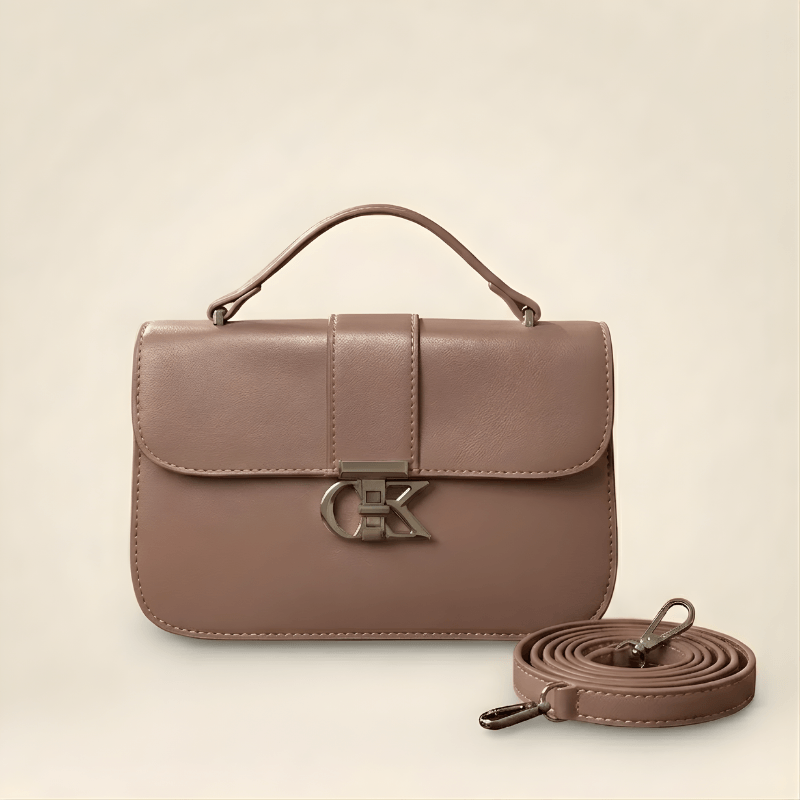 Luxury Minimalist Ladies Handbag Metallic Logo Clasp SC-127