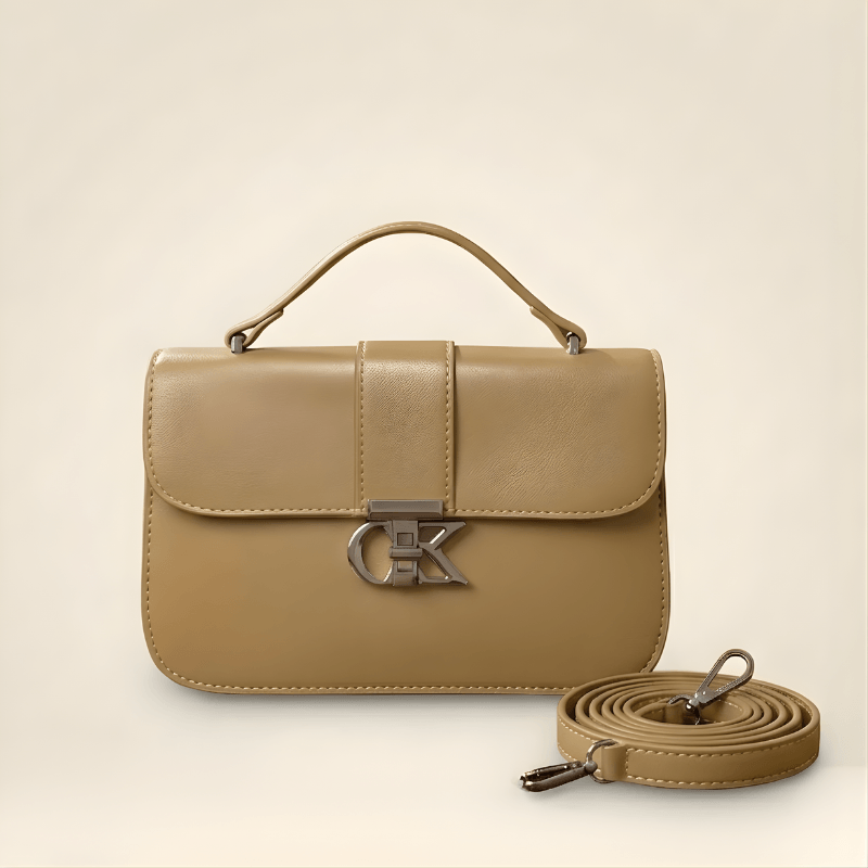 Luxury Minimalist Ladies Handbag Metallic Logo Clasp SC-127