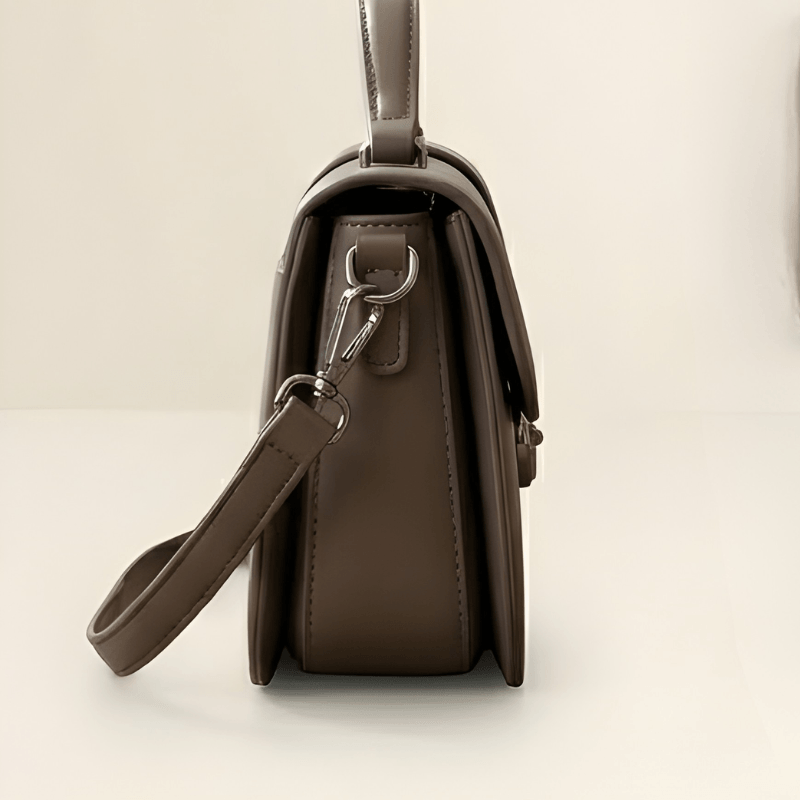 Luxury Minimalist Ladies Handbag Metallic Logo Clasp SC-127