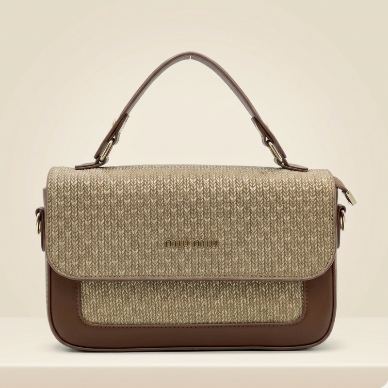 Crossbody Bag Designer Style Woven Satchel with Top Handle SC-134