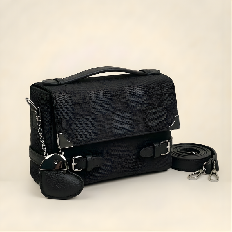 Luxury Textured Ladies Shoulder Bag Heart Charm SC-133