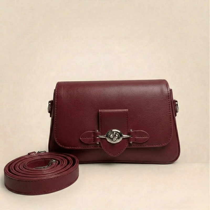 Luxury Structured Ladies Shoulder Bag Metallic Lock SC-143