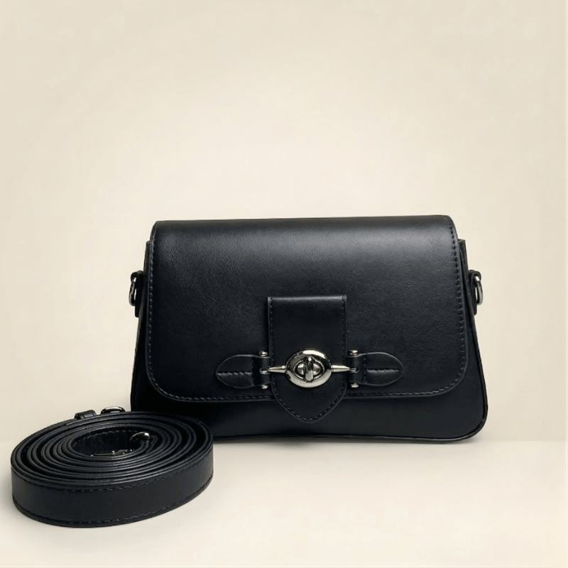 Luxury Structured Ladies Shoulder Bag Metallic Lock SC-143