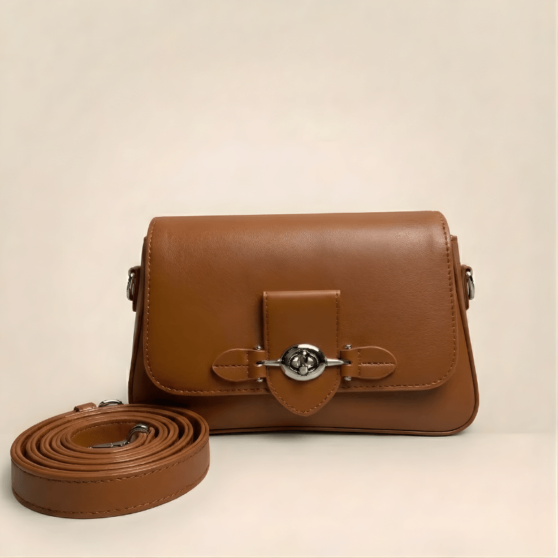 Luxury Structured Ladies Shoulder Bag Metallic Lock SC-143