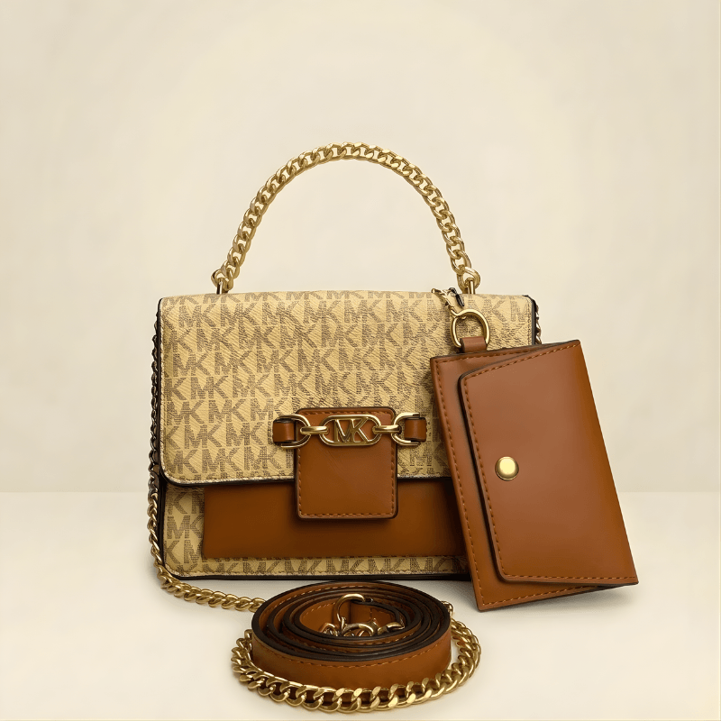 Signature Monogram Crossbody Bag with Mini Pouch SC-147