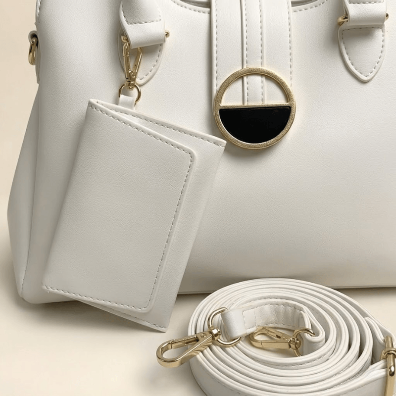 Luxury Smooth Ladies hand Bag With mini Pouch SC-155