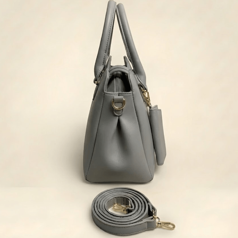 Luxury Smooth Ladies hand Bag With mini Pouch SC-155