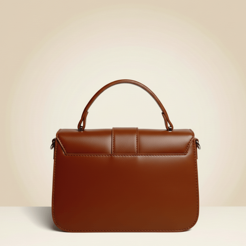 Handbag Modern Chic Black Top-Handle Bag SC_127
