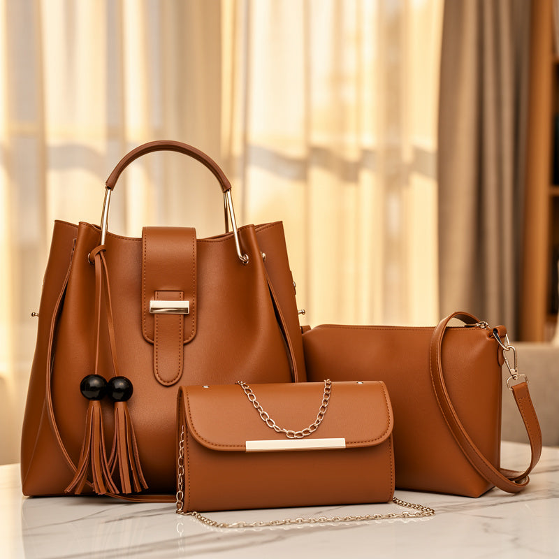 Crossbody & Clutch Premium 3-Piece Women's Handbag SC-019