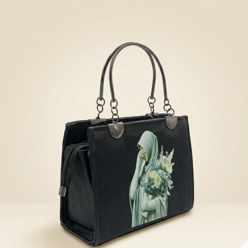 Canvas bag Chic Floral Hijabi Printed Bag SC-079