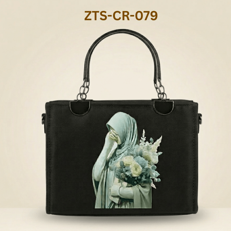 Canvas bag Chic Floral Hijabi Printed Bag SC-079